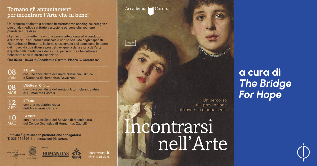 Il nuovo calendario di Incontrarsi nell'Arte, iniziativa a cura di the Bridge For Hope